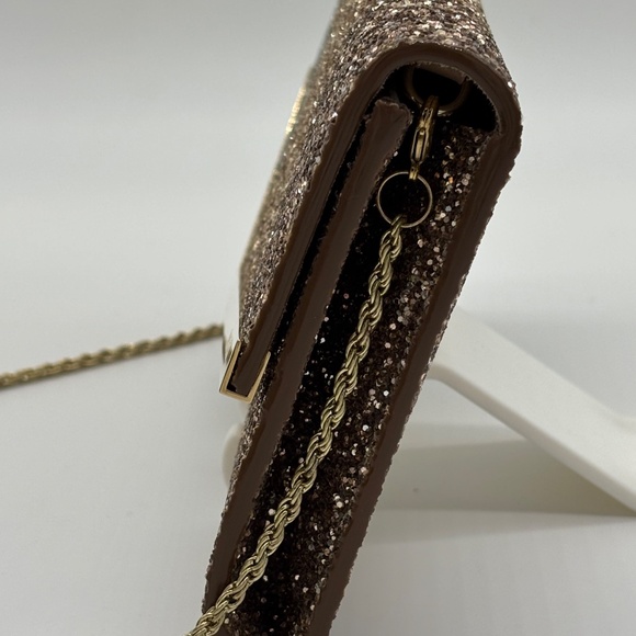 Jimmy Choo Emmie Glitter Chain-Link Clutch - Picture 5 of 11